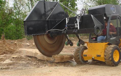 skid steer diamond saw|concrete skid steer attachments.